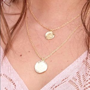 Amber Sceats Double Coin Necklace
